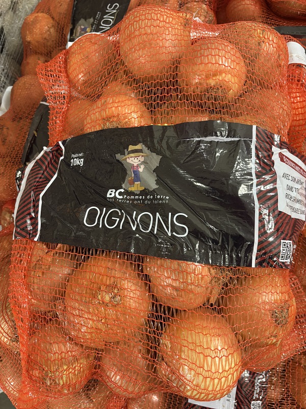OIGNON  CHARCUTIER 10  KG   FRA